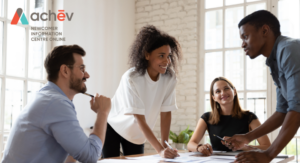 Skilled professionals collaborating with each other.